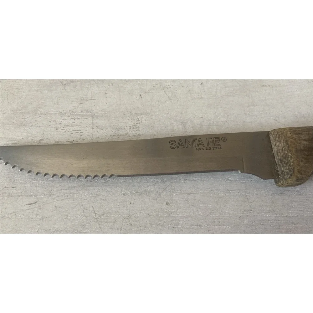 Santa Fe Vintage No-stain Steel Knife‎ with Wood Handle